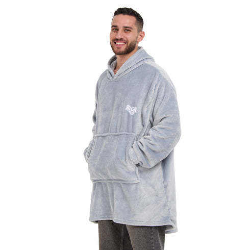 Snuggs Blanket Hoodie Light Grey